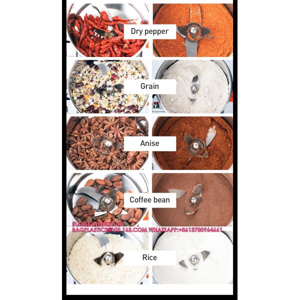 New Automatic Mini Electric Rice And Chilli Powder Grinder Household Dry Food Milling Machine For Home Use For Sale
