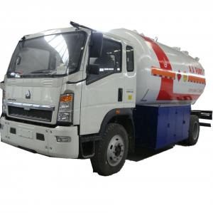 Buy cheap hot sale!high quality SINO TRUK HOWO 10,000Liters lpg gas refilling truck, lpg gas truck for domestic gas cylinders product