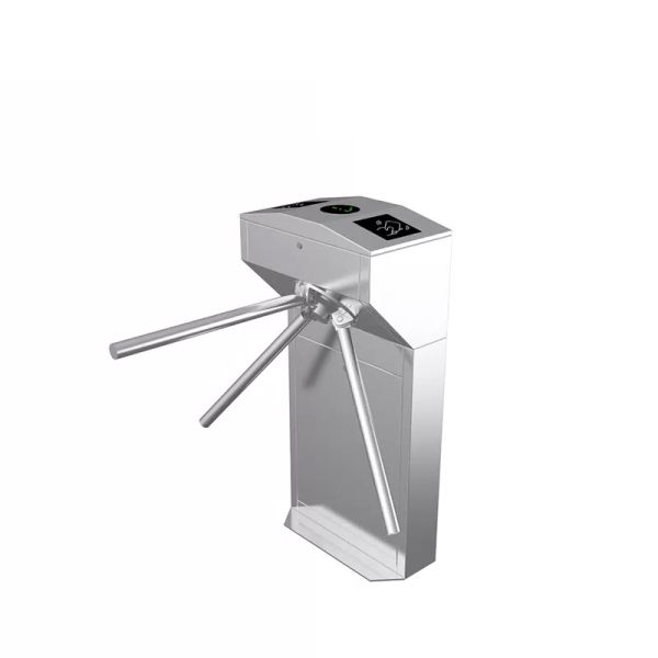 Vertical Stand Up Tripod Turnstile Gate Pedestrian Entrance Semi Automatic