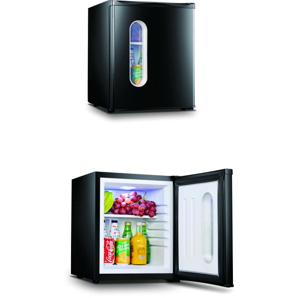 Silent Black Small Desktop Refrigerator Eco - Friendly Low Consumption