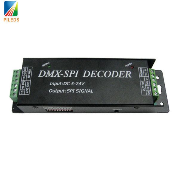 DC5v 24v Dmx To Spi Pixel Decoder 3 Pin For Rgb LED Strip control