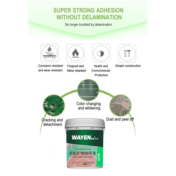 PH5 Alkali Resistance High-temperature Resistant Fireproof Inorganic Floor Paint Water-based Paint for Industrial Use