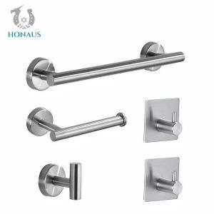 China 5 Pieces Bathroom Shower Accessories Wall Mounted Towel Racks 10KG capacity on sale