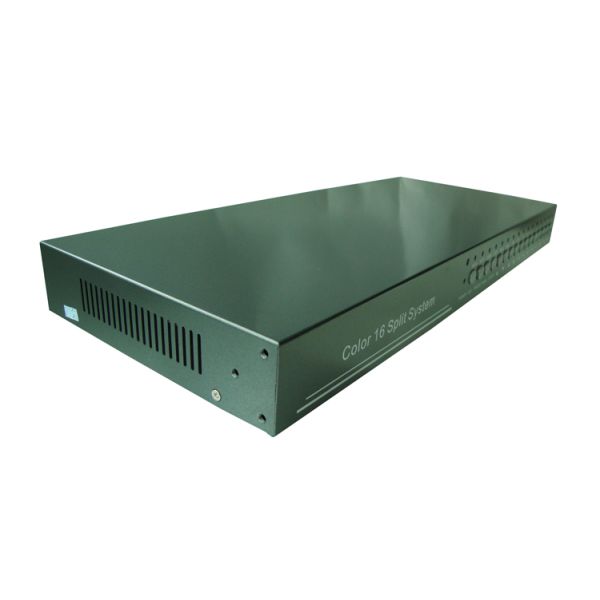 Rack Mounted Real Time Color Quad Processor , CCTV 16 Channel Color Multiplexer