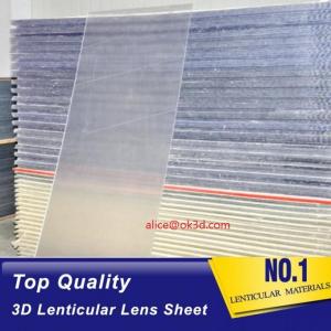 Buy cheap 70LPI PET 0.9MM 60X80CM Lenticular Plastic lens for 3d lenticular printing by injekt print and UV offset print product
