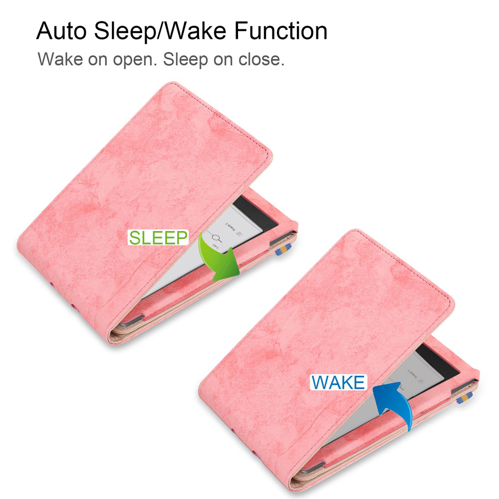 Foldable Leather Case for Kobo Clara Colour Bw 2E Nia Hd 6 Inch E Reader Ebook Ereader Kids Tablet Cover Pbk162 Laudtec