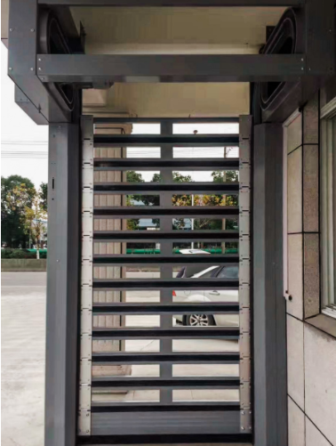 Rigid Fast High Speed Spiral Door Aluminium Roller Shutter 220V For Safety