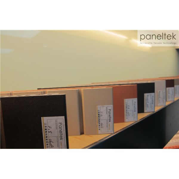 Textured External Wall Cladding Terracotta Panel System 300 - 1500mm Length