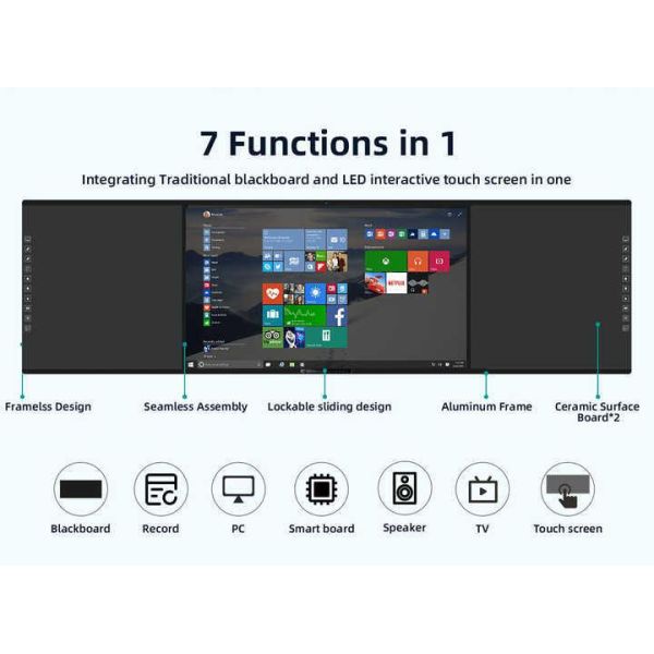 86 Inch Smart Digital Blackboard with 64GB Storage and 4GB RAM for Interactive Teaching and Meetings