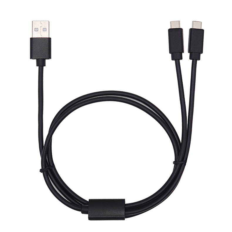 USB2.0 A to C 2 in 1 fast charing and data transmission cable