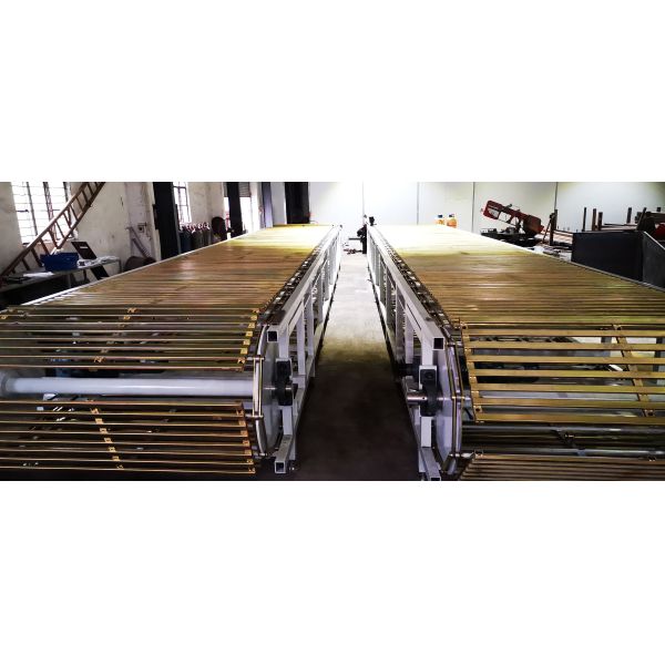 Crawler Type Foundry Sand Moulding Line 420mm-710mm Sand Mold Conveying And Pouring Production Line