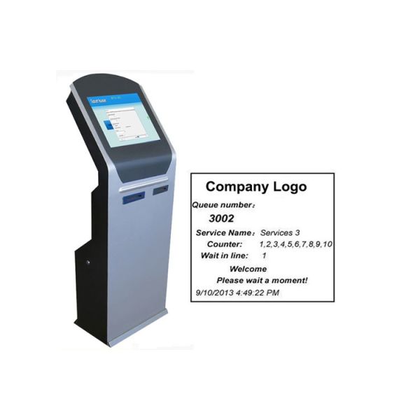 Automatic Queue Management Ticket Dispenser Queue Kiosk Number Token Machine