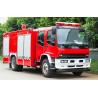 Double Cabin Japanese ISUZU 6000L Water And Foam Fire Truck for sale