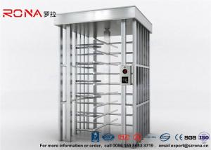 China Deluxe Automatic Full Height Turnstile  Pedestrian System Parking Facilities Rotating Gate With 304# Stainless Steel on sale