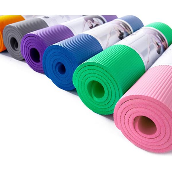 2016 Hot Sale Non Slip PVC Thick Yoga Mats With Carry Strap ,Available 10 Colors Choice,Eco-Friendly