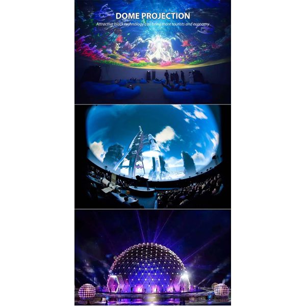 Complete Solution Interactive Dome Projection System and Original Visual Content