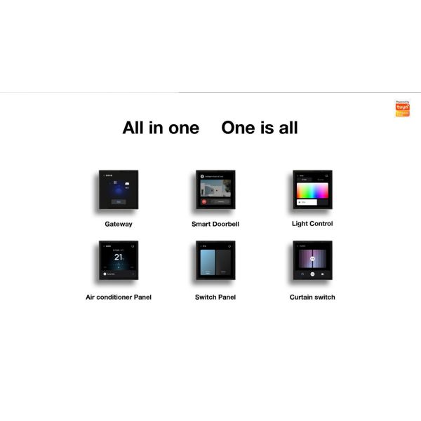 Smart Panel 4″: Built‑in Alexa & Zigbee Gateway, Tuya OS, 410K+ Devices