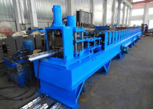 China PLC Controlled Custom Roll Forming Machine For Mesh Fence Dovetail / Peach Shape Posts on sale