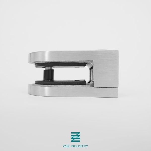 Stainless Steel Balustrades Glass Railing Clamps D Model Silver Color H45mm X W63mm