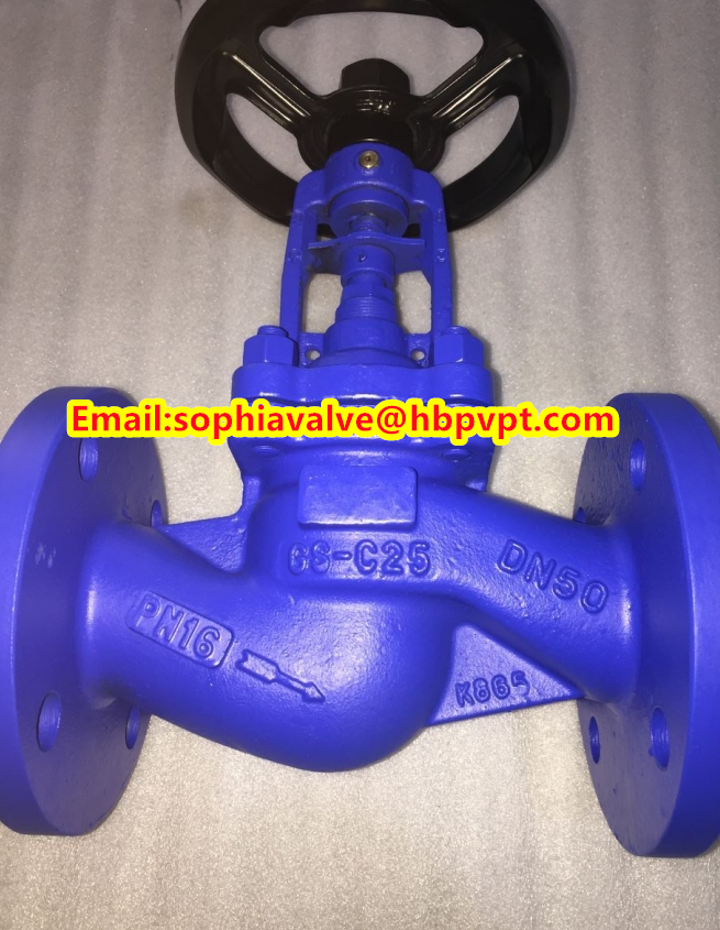 DIN cast steel globe valve PN16 PN40