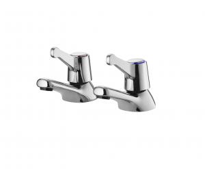 Buy cheap Brass Cartridge 2 Handle Lavatory Faucet Hot Cold Water Two Handle Mixer product