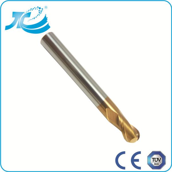R0.5-R10.0mm , 50-65 Degree Hardness Ball Nose End Mill With 2 - 4 Flute