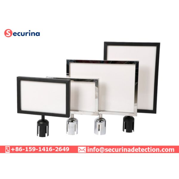 Horizontal Frame A4 Crowd Control Barrier Connector 63mm With Three Colors