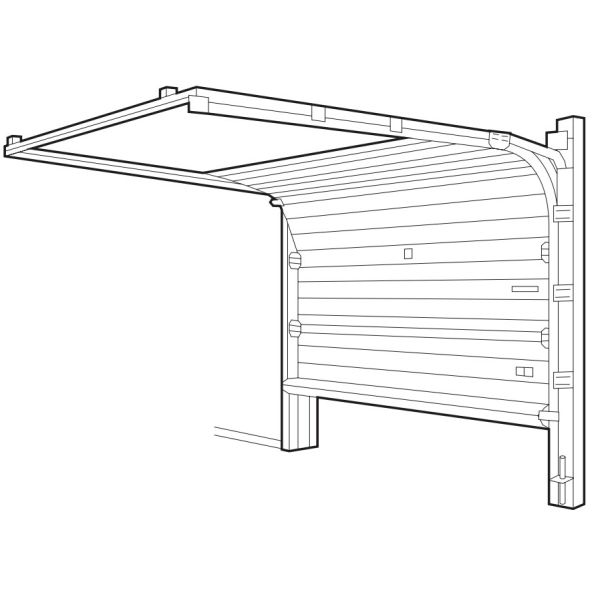 Sectional / Tip Up Mobile Phone Garage Door Opener Include Radio Remote Control