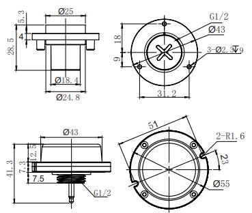 Industrial 100-300W UFO LED High Bay Light IP65 3000K 4000K 5000K