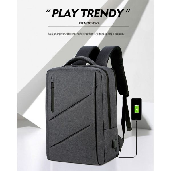Custom Logo Business Backpack with Large Capacity and Anti-Theft Oxford Material