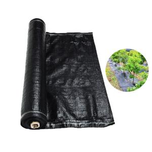 Buy cheap Recyclable Black Plastic Ground Cover , PP Woven Fabric Roll For Agriculture / Garden product