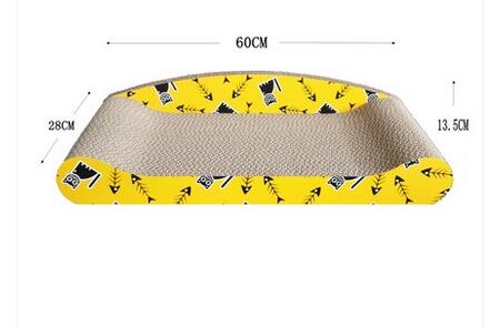 Abrasion Resistance Cat Scratch Lounge Solid , Cardboard Cat Couch Sofa Shaped