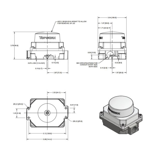 Topworx Valve Position Indicator TVF-M2WGNPM Intrinsically Safe