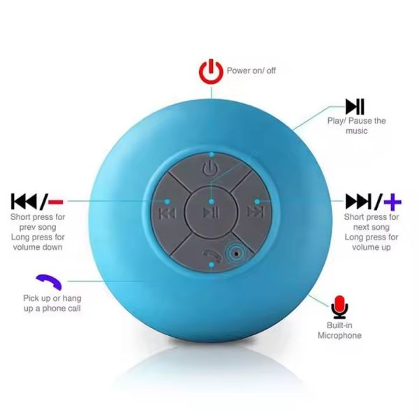 Subwoofer Shower Wireless Portable Bluetooth Speaker Waterproof Mini Mobile Phone Speaker