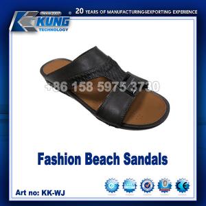 China Men Slipper Synthetic Upper In Shoes PU Leather Material Waterproof on sale