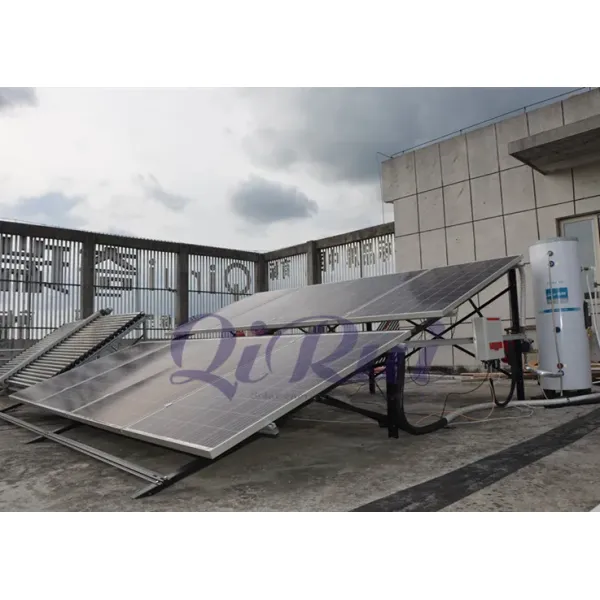 Hybrid Solar Energy Systems (poly 270W solar panel and 135 liter Thermal Collector)