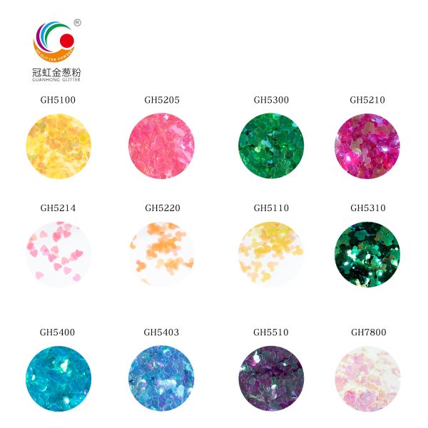 Fine Christmas Makeup Nail Lip Glitter Powder Dust Rainbow PET Chunky Mickey Shape Flakes