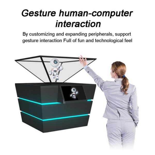 32 inch 180-Degree 3D Holographic Showcase Cabinet Manufacturer Museum-Grade Floating Projection Display Cabinet