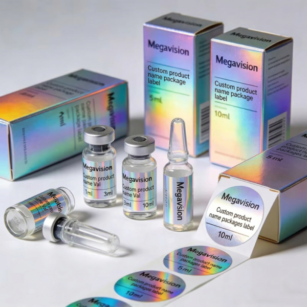Peptide Vial Labels Custom 5ml 7ml 10ml Pharmaceutical Sample Tracking Direct Factory Price Fast Delivery