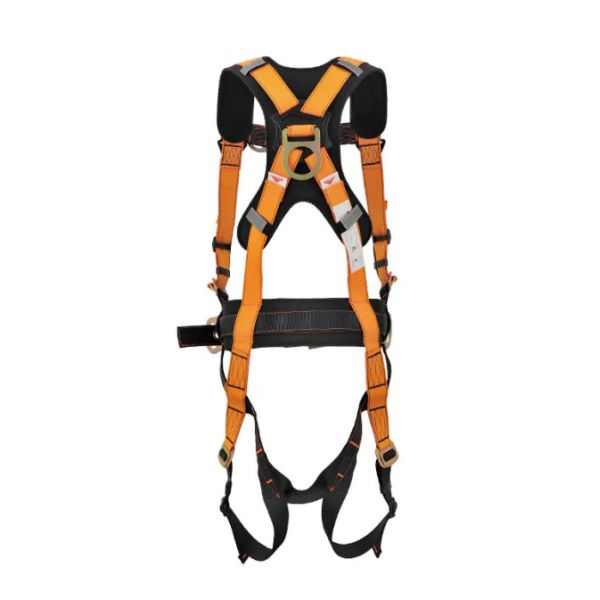 ANSI Certified Full Body Harness with 6 Point Adjustment and 25000 Pounds Breaking Strength
