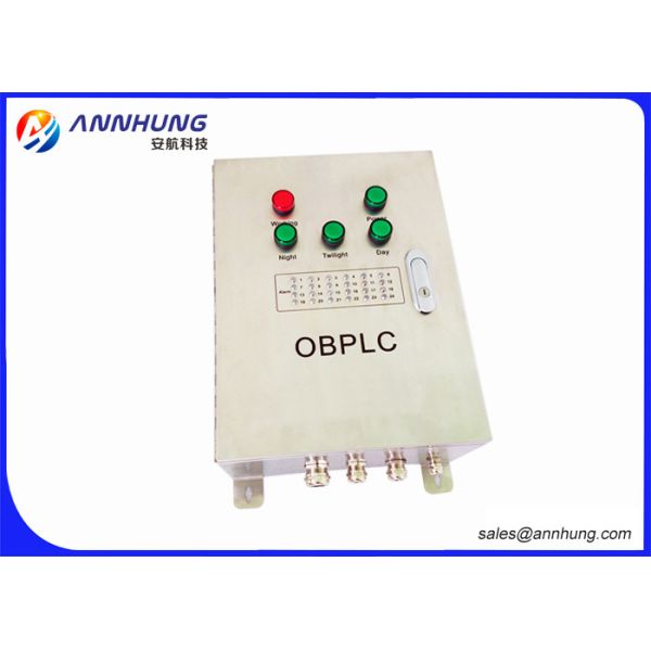 White Controller For LED Aviation Obstruction Light / Low Intensity Light