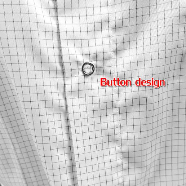 Class 100 Cleanroom 5mm Grid ESD Anti Static Garments