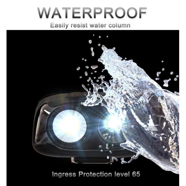 Rechargeable IP65 Waterproof Headlamp with 500LM Brightness for Outdoor Work Light
