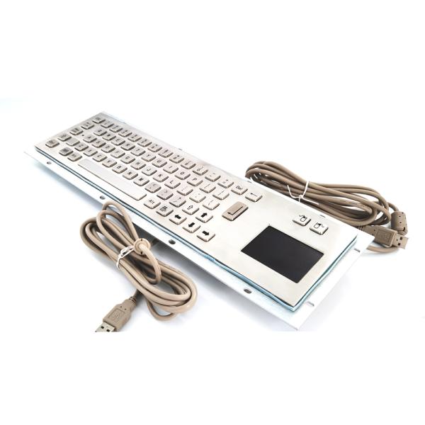 IP65 304 Stainless Steel Keyboard With Touchpad For Industrial Applications