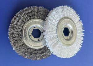 Buy cheap Narrow brushing face 3 Inch Diameter Crimped Stainless Steel Wire Wheel Brush product