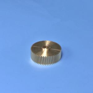 Buy cheap 0.5 Module High Precision Gear , Brass Helical Gear With Hobbing Machining product
