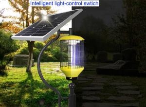 China Solar Cylinder Mosquito Killer Lamp Outdoor Courtyard Waterproof Orchard Insect Killer Farm Fly Killer With Pole on sale