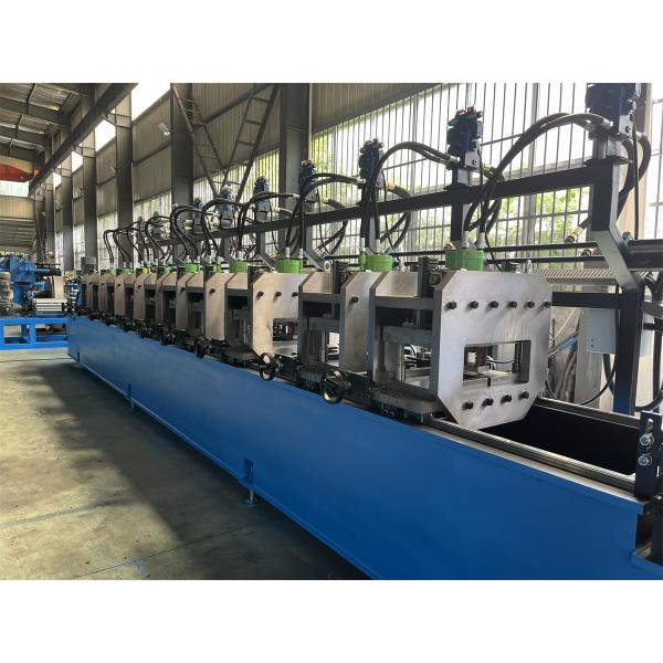 5T Hydraulic Decoiler Solar C Purlin Roll Forming Machine With 10 Stations Punching