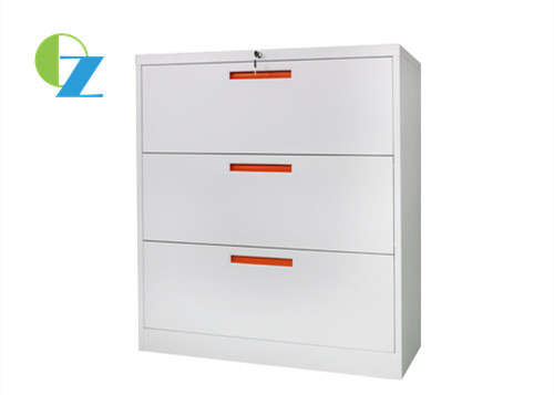Office Lockable Multi Drawer Cabinets / Steel File Storage Cabinets 900mm Width