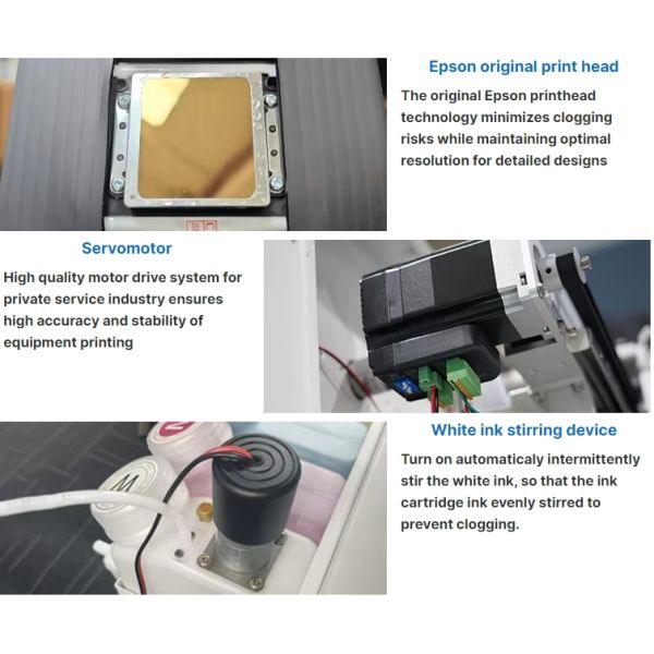 KECAI 12 Inch A3 Brand New Model DTF Printer XP600 With Powder Shaking Machine Integrated Full-Automatic Textile Apparel T-shirt